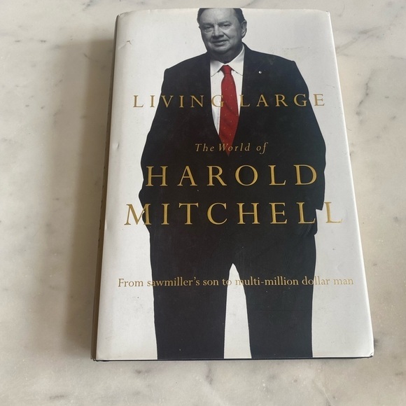 Living Large The World Of Harold Mitchell Hardcover Book - Picture 3 of 4